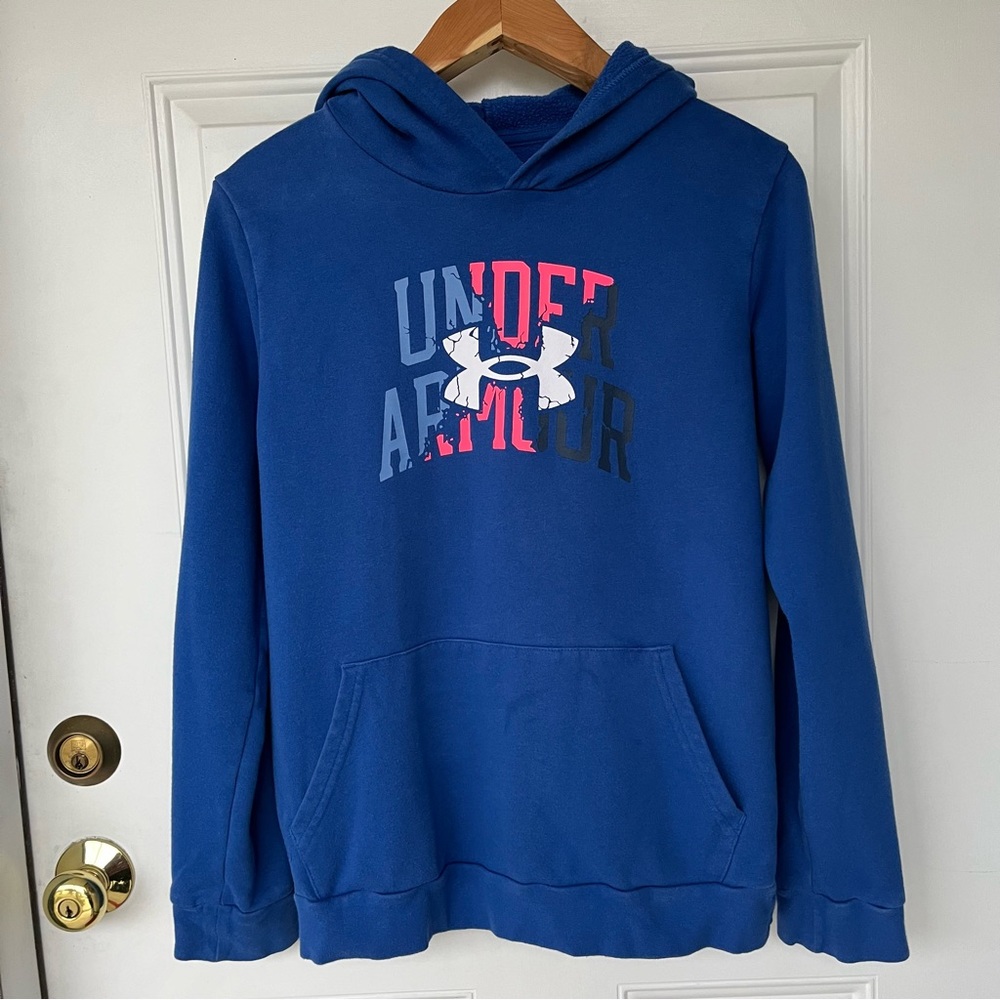 •UNDER AMOUR• Hooded Loose Fit Sweatshirt -  Size Youth XL